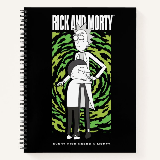 RICK AND MORTY™ | Morty Hugging Rick Notebook (Front)