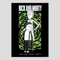 RICK AND MORTY™ | Morty Hugging Rick Poster