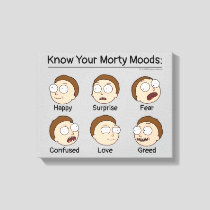 RICK AND MORTY™ | Morty's Moods Canvas Print