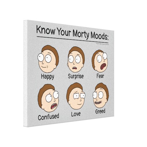 RICK AND MORTY™ | Morty's Moods Canvas Print | Zazzle