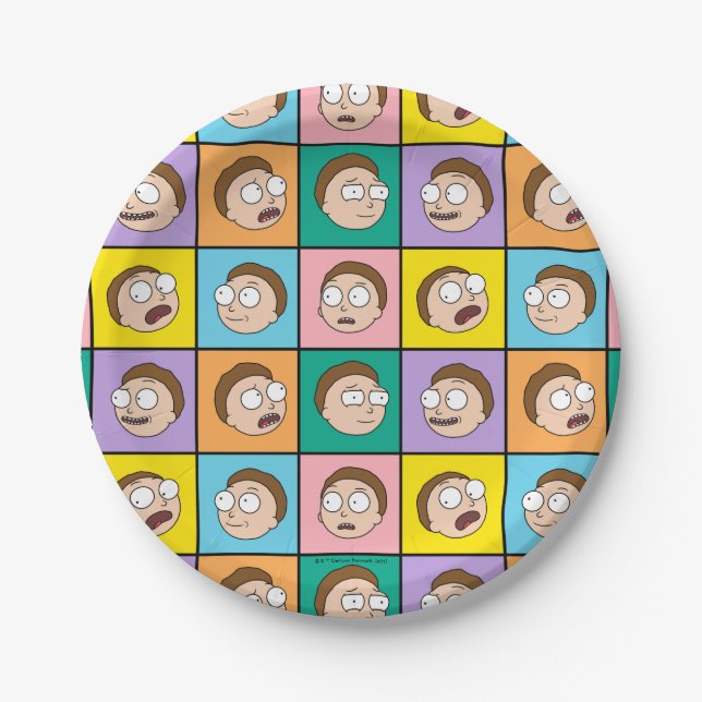 RICK AND MORTY™ | Morty's Moods Paper Plates (Front)