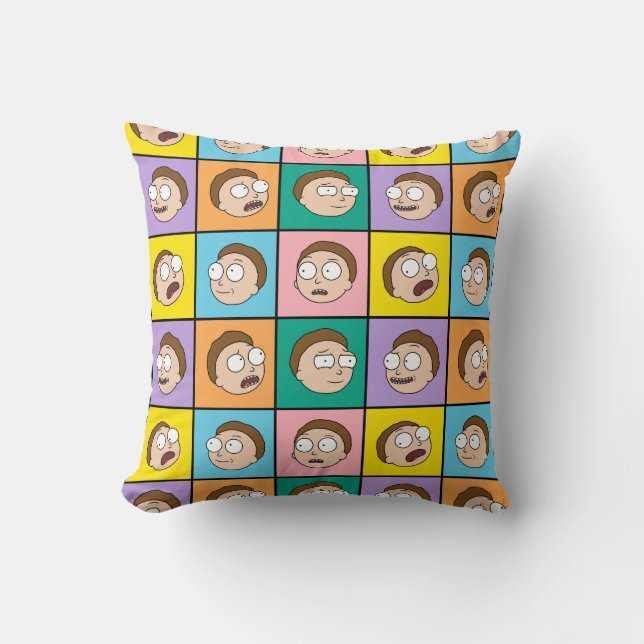 RICK AND MORTY™ | Morty's Moods Throw Pillow (Front)