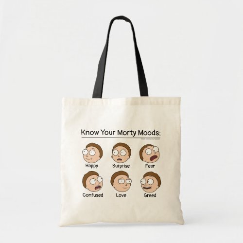 RICK AND MORTY  Mortys Moods Tote Bag