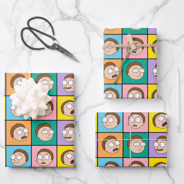 RICK AND MORTY™ | Morty's Moods Wrapping Paper Sheets (Front)