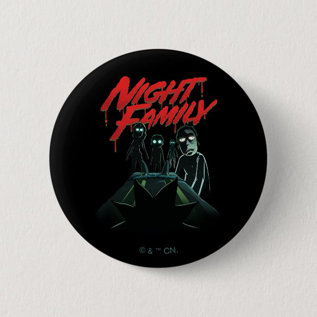 RICK AND MORTY™ | Night Family Button (Front)