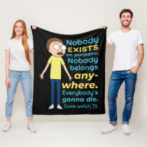RICK AND MORTY™ | Nobody Exists On Purpose Fleece Blanket