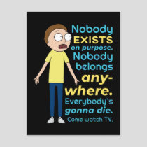 RICK AND MORTY™ | Nobody Exists On Purpose Invitation Postcard