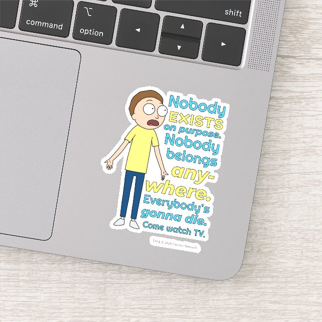 RICK AND MORTY™ | Nobody Exists On Purpose Sticker (Detail)