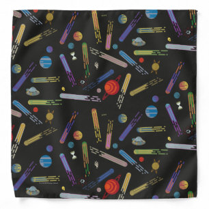 RICK AND MORTY™   Outer Space Comet Pattern Bandana