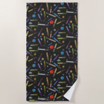 RICK AND MORTY™ | Outer Space Comet Pattern Beach Towel