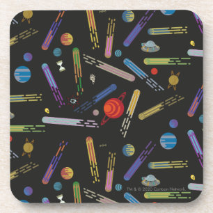 RICK AND MORTY™ Outer Space Comet Pattern Beverage Coaster