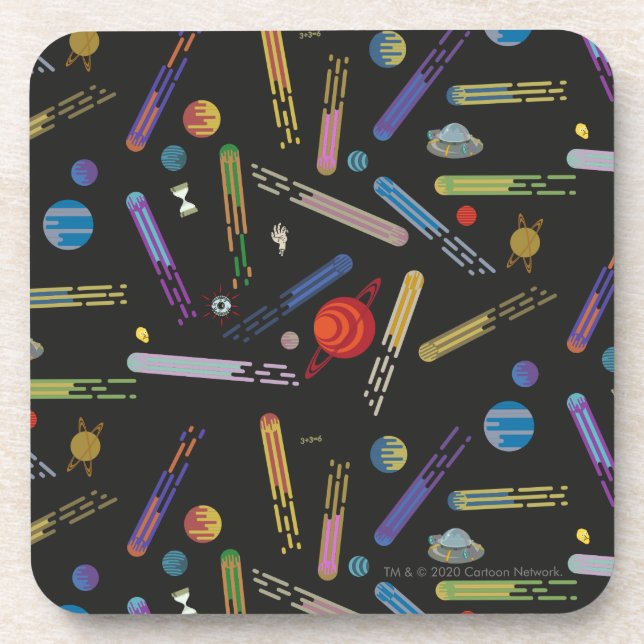 RICK AND MORTY™ | Outer Space Comet Pattern Beverage Coaster (Front)