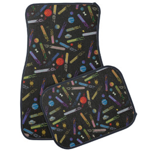RICK AND MORTY™ Outer Space Comet Pattern Car Floor Mat