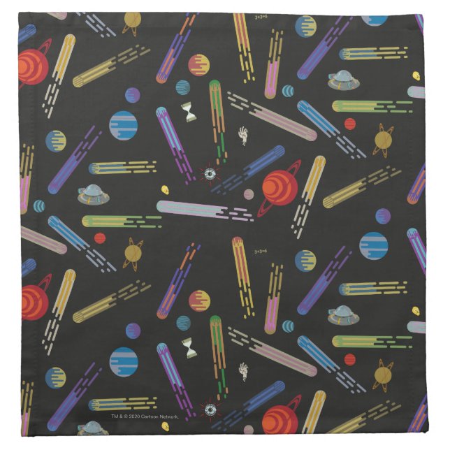 RICK AND MORTY™ | Outer Space Comet Pattern Cloth Napkin (Front)
