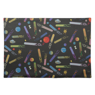 RICK AND MORTY™   Outer Space Comet Pattern Cloth Placemat