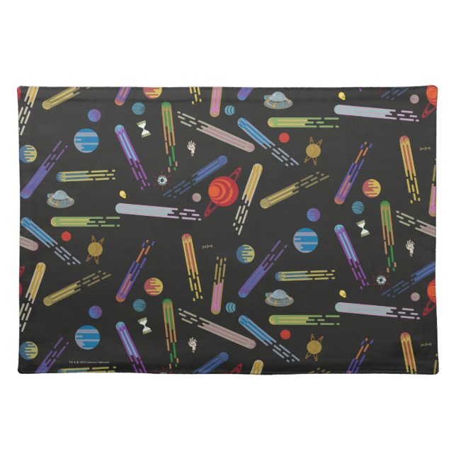 RICK AND MORTY™ | Outer Space Comet Pattern Cloth Placemat (Front)