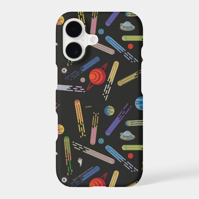 RICK AND MORTY™ | Outer Space Comet Pattern Iphone Case (Back)