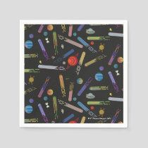 RICK AND MORTY™ | Outer Space Comet Pattern Napkins