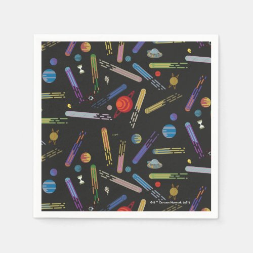 RICK AND MORTY  Outer Space Comet Pattern Napkins