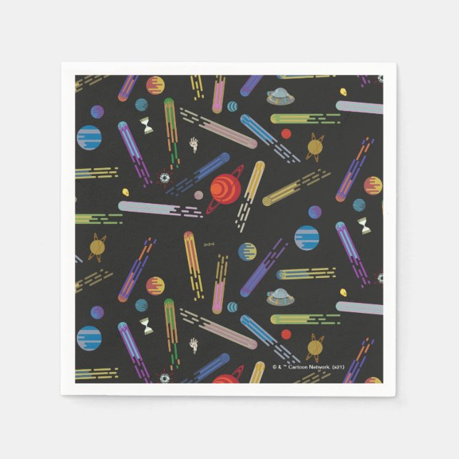RICK AND MORTY™ | Outer Space Comet Pattern Napkins (Front)