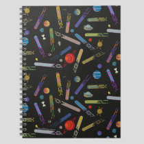 RICK AND MORTY™ | Outer Space Comet Pattern Notebook