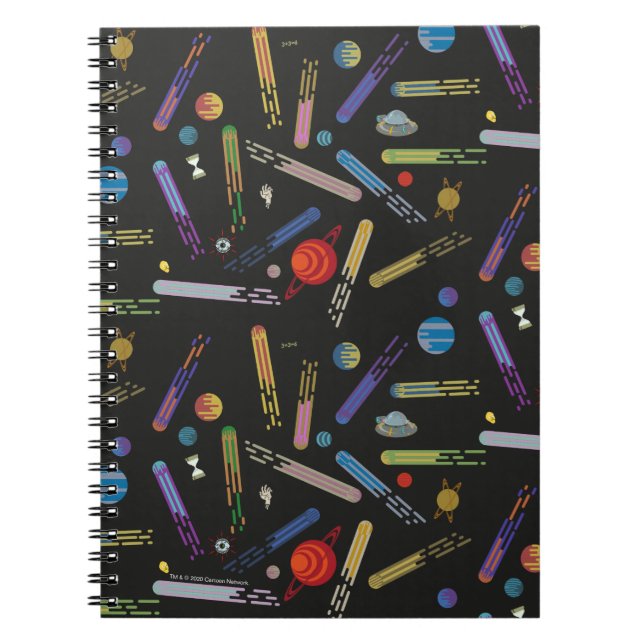 RICK AND MORTY™ | Outer Space Comet Pattern Notebook (Front)