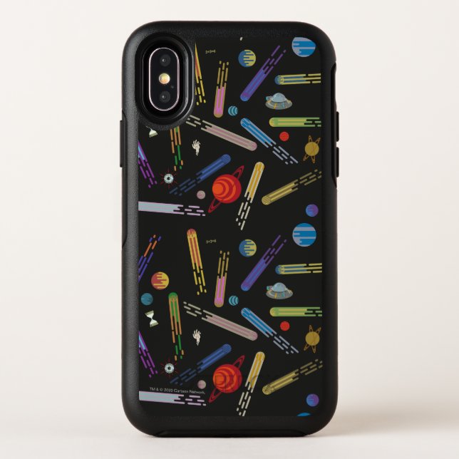 RICK AND MORTY™ | Outer Space Comet Pattern Otterbox iPhone Case (Back)