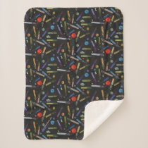 RICK AND MORTY™ | Outer Space Comet Pattern Sherpa Blanket