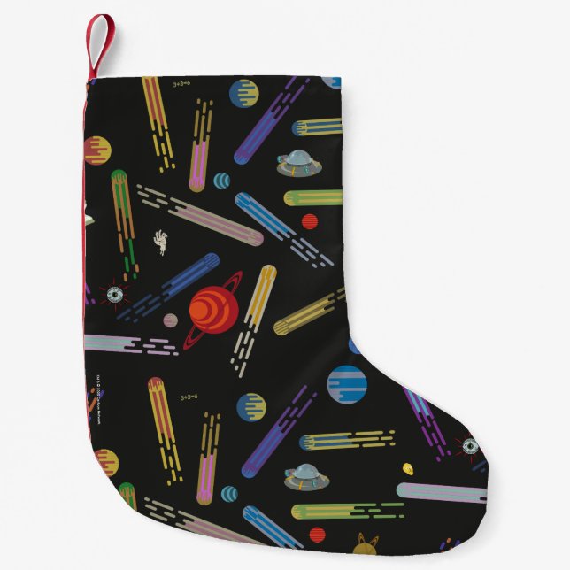 RICK AND MORTY™ | Outer Space Comet Pattern Small Christmas Stocking (Front)