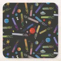 RICK AND MORTY™ | Outer Space Comet Pattern Square Paper Coaster