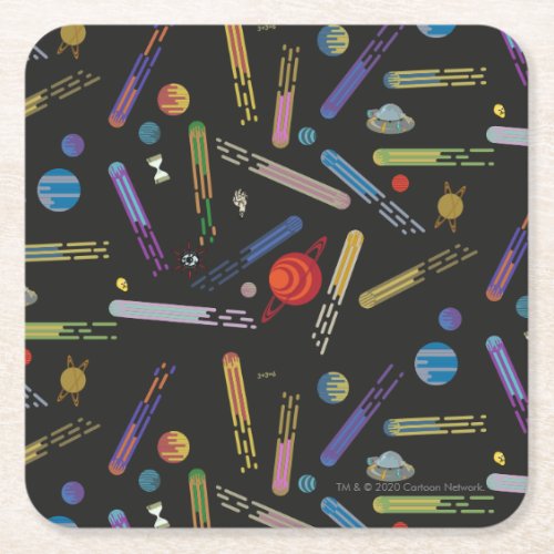 RICK AND MORTY  Outer Space Comet Pattern Square Paper Coaster