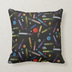 RICK AND MORTY™   Outer Space Comet Pattern Throw Pillow