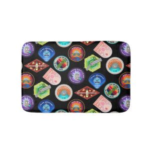 RICK AND MORTY™ Outer Space Patches Pattern Bath Mat