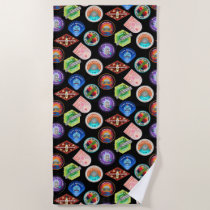 RICK AND MORTY™ | Outer Space Patches Pattern Beach Towel