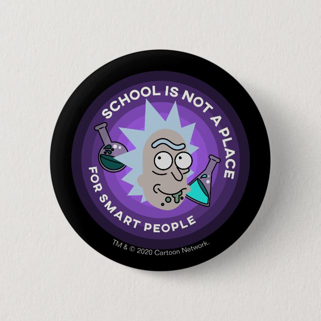 RICK AND MORTY™ | Outer Space Patches Pattern Button (Front)