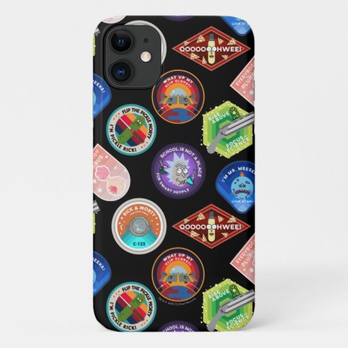RICK AND MORTY  Outer Space Patches Pattern iPhone 11 Case