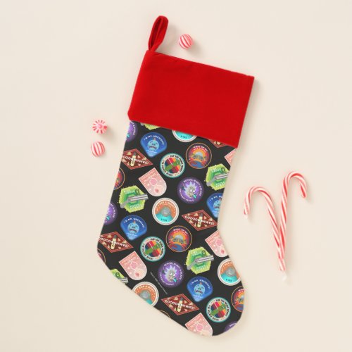RICK AND MORTY  Outer Space Patches Pattern Christmas Stocking