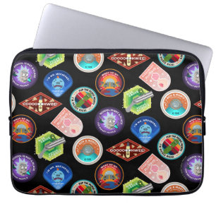 RICK AND MORTY™   Outer Space Patches Pattern Laptop Sleeve