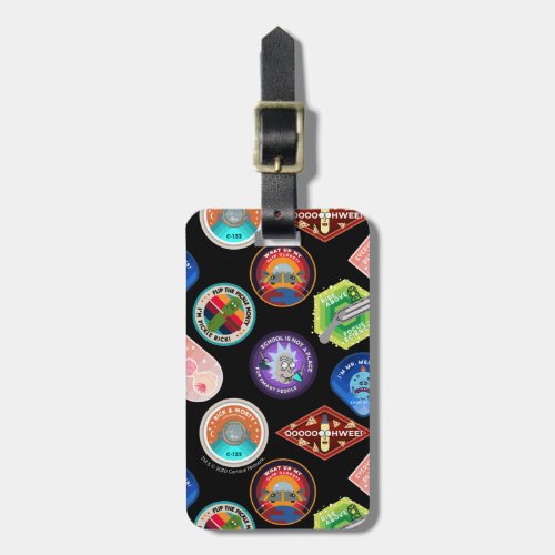 RICK AND MORTY  Outer Space Patches Pattern Luggage Tag