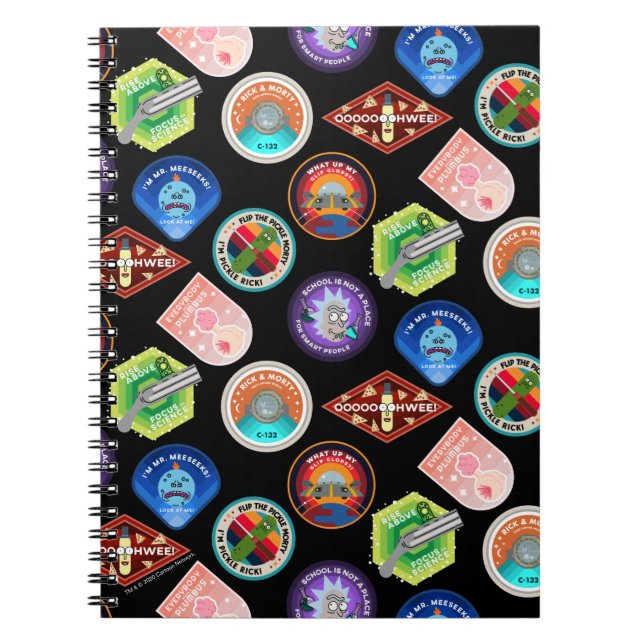 RICK AND MORTY™ | Outer Space Patches Pattern Notebook (Front)