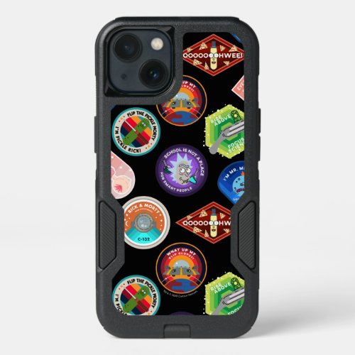 RICK AND MORTY  Outer Space Patches Pattern iPhone 13 Case