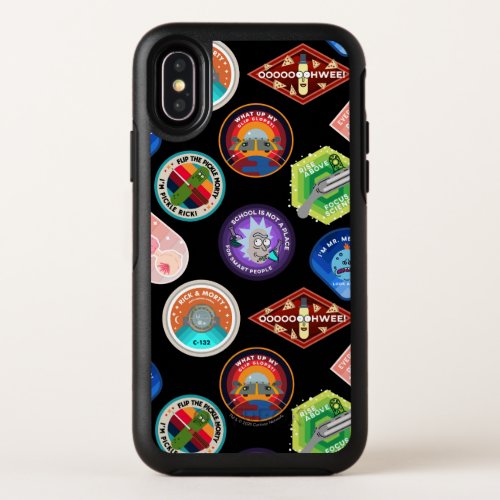 RICK AND MORTY  Outer Space Patches Pattern OtterBox Symmetry iPhone XS Case