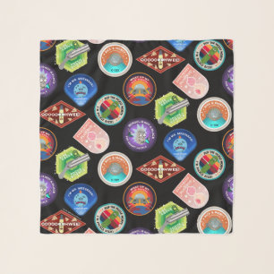 RICK AND MORTY™   Outer Space Patches Pattern Scarf