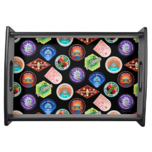 RICK AND MORTY™   Outer Space Patches Pattern Serving Tray