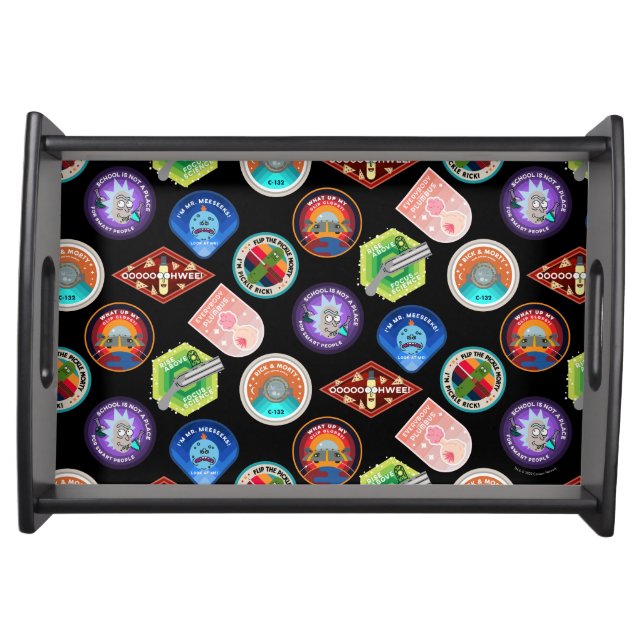 RICK AND MORTY™ | Outer Space Patches Pattern Serving Tray (Front)