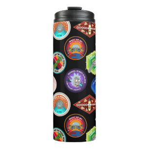 RICK AND MORTY™   Outer Space Patches Pattern Thermal Tumbler