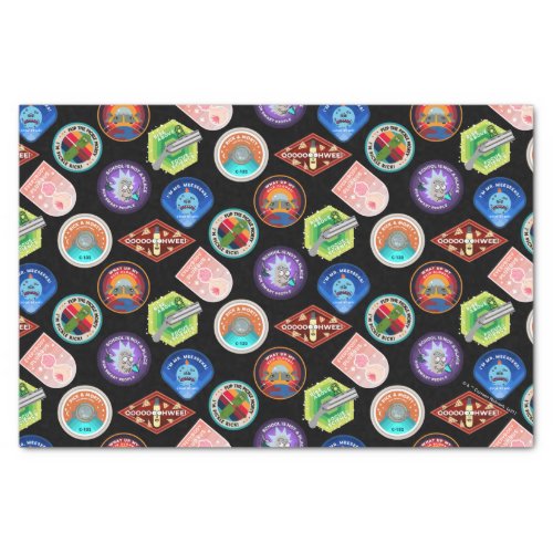 RICK AND MORTY  Outer Space Patches Pattern Tissue Paper