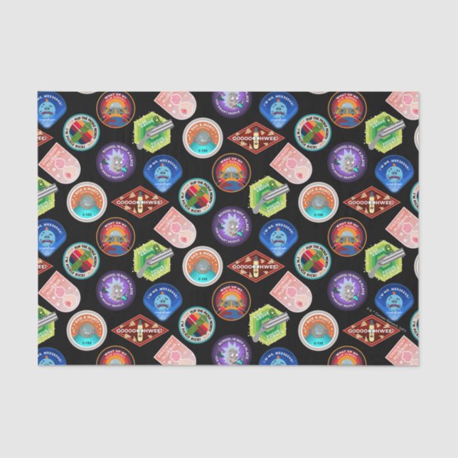 RICK AND MORTY™ | Outer Space Patches Pattern Tissue Paper (Front)
