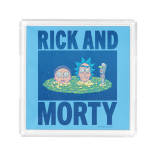 RICK AND MORTY™ Peeking Through Portal Acrylic Tray