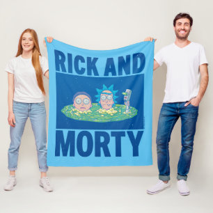 RICK AND MORTY™ Peeking Through Portal Fleece Blanket